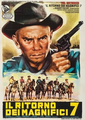 Return of the Seven movie posters (1966) wood print