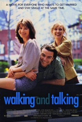 Walking and Talking movie posters (1996) wood print