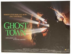 Ghost Town movie posters (1988) wooden framed poster