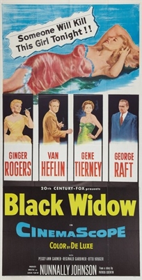 Black Widow movie posters (1954) wood print