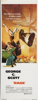 Rage movie posters (1972) wood print