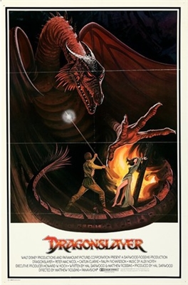 Dragonslayer movie posters (1981) wood print