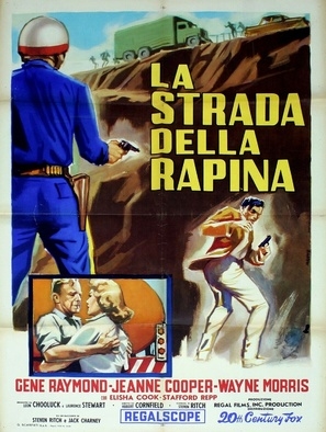 Plunder Road movie posters (1957) poster with hanger