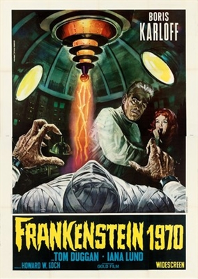 Frankenstein - 1970 movie posters (1958) puzzle MOV_1791970