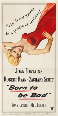 Born to Be Bad movie posters (1950) poster with hanger