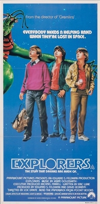 Explorers movie posters (1985) wood print
