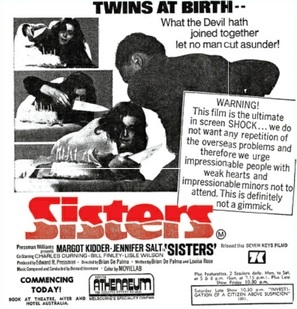 Sisters movie posters (1973) Tank Top