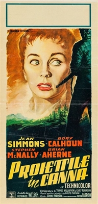 A Bullet Is Waiting movie posters (1954) poster with hanger