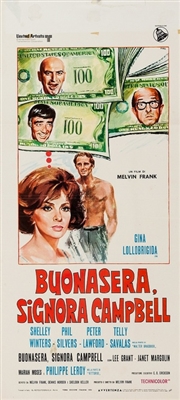 Buona Sera, Mrs. Campbell movie posters (1968) wood print