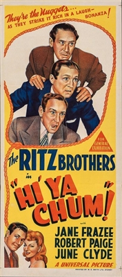 Hi'ya, Chum movie posters (1943) poster with hanger