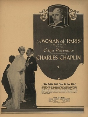 A Woman of Paris movie posters (1923) pillow