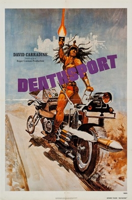 Deathsport movie posters (1978) metal framed poster