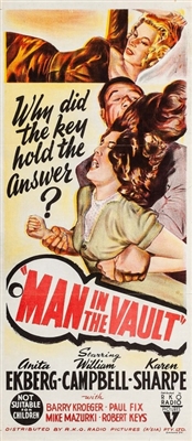 Man in the Vault movie posters (1956) tote bag