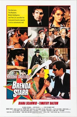 Brenda Starr movie posters (1989) wooden framed poster