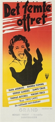 While the City Sleeps movie posters (1956) canvas poster