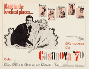 Casanova '70 movie posters (1965) metal framed poster