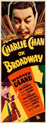 Charlie Chan on Broadway movie posters (1937) wooden framed poster