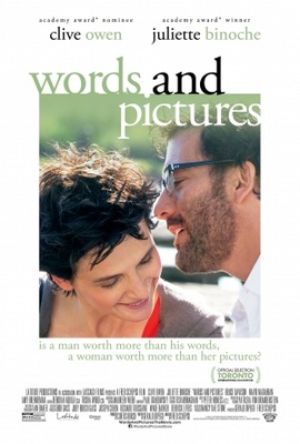 Words and Pictures movie poster (2013) wood print
