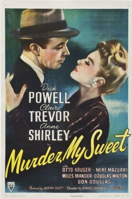 Murder, My Sweet movie poster (1944) wood print