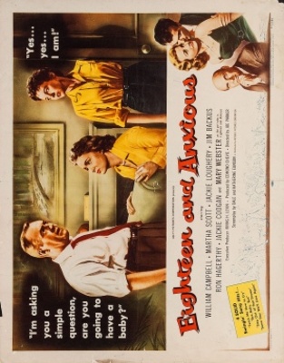 Eighteen and Anxious movie poster (1957) canvas poster