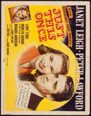 Just This Once movie poster (1952) wooden framed poster