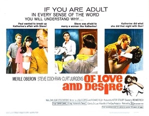 Of Love and Desire movie posters (1963) metal framed poster