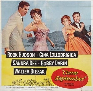Come September movie posters (1961) wooden framed poster