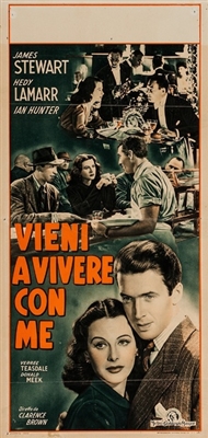 Come Live with Me movie posters (1941) wood print