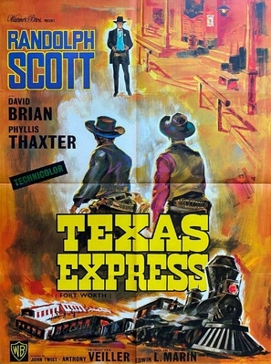 Fort Worth movie posters (1951) wood print
