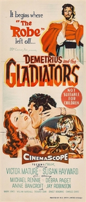 Demetrius and the Gladiators movie posters (1954) metal framed poster