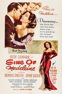 Dishonored Lady movie posters (1947) wood print