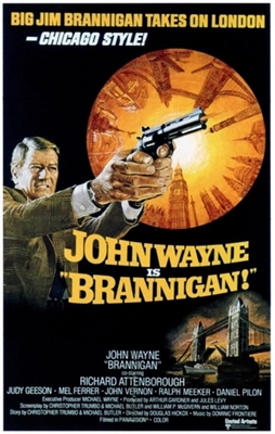 Brannigan movie posters (1975) wooden framed poster