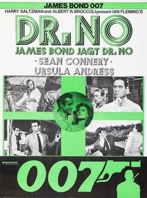 Dr. No movie posters (1962) tote bag