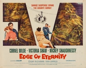 Edge of Eternity movie posters (1959) wooden framed poster