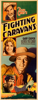 Fighting Caravans movie posters (1931) wooden framed poster
