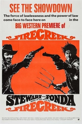 Firecreek movie posters (1968) wooden framed poster