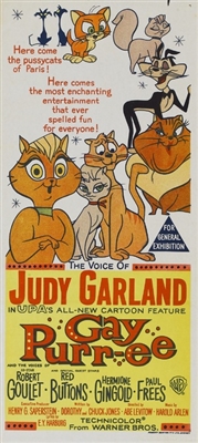 Gay Purr-ee movie posters (1962) poster with hanger