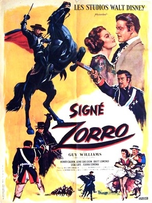 The Sign of Zorro movie posters (1958) poster with hanger