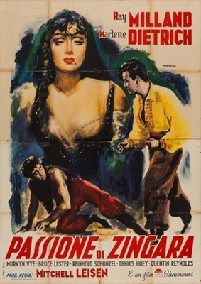Golden Earrings movie posters (1947) pillow