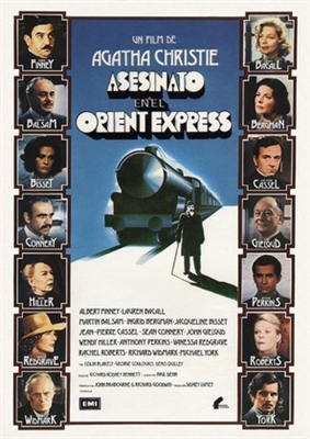 Murder on the Orient Express movie posters (1974) metal framed poster