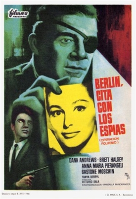 Berlino - Appuntamento per le spie movie posters (1965) canvas poster