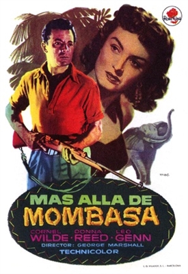 Beyond Mombasa movie posters (1956) metal framed poster