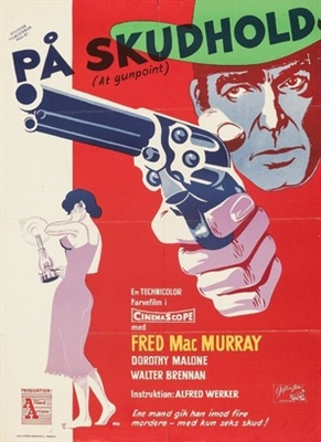 At Gunpoint movie posters (1955) wooden framed poster