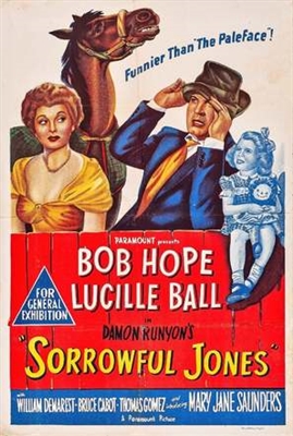 Sorrowful Jones movie posters (1949) metal framed poster