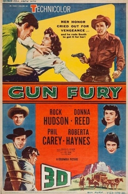 Gun Fury movie posters (1953) wood print