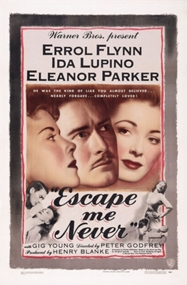 Escape Me Never movie posters (1947) wood print