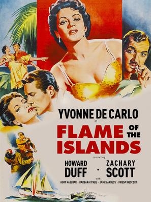 Flame of the Islands movie posters (1955) canvas poster