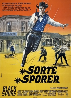 Black Spurs movie posters (1965) pillow