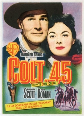 Colt .45 movie posters (1950) canvas poster