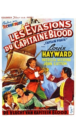 Captain Pirate movie posters (1952) t-shirt